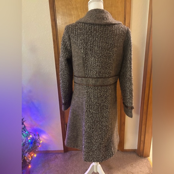 Christopher & Banks Womens Long  Vintage Inspired Wool Blend Coat - Picture 3 of 16